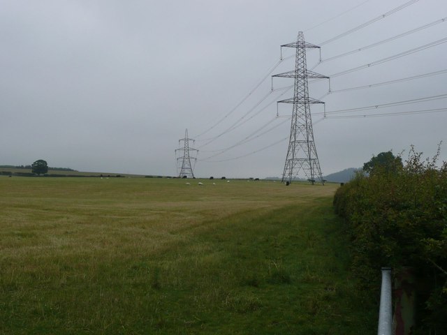 Pylons in pasture