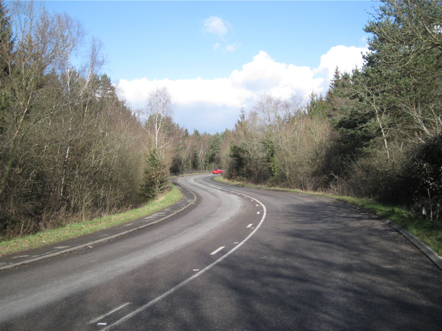 Road from Coldeast nears Drum Bridge