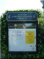 Roxton Congregational Church, Noticeboard