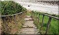 SH8282 : Steps to the Beach at Penrhyn Bay by Jeff Buck