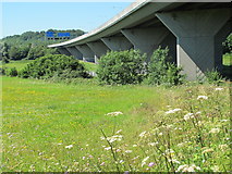 TL0701 : M25 viaduct over the Mill Stream and the Grand Union Canal by Mike Quinn