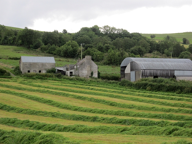 Silage harvest, Woodside © Richard Webb :: Geograph Ireland