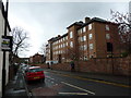 Looking into Brunswick Street from Glossop Road