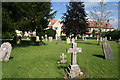 Milborne Port: view across the graveyard