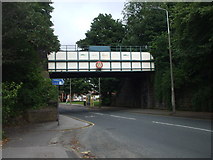 SJ4287 : Disused railway bridge over Belle Vale, Gateacre by John Lord