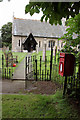 Girton churchyard and Girton postbox (ref. NG23 41) 