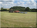 Baling hay near Sutton on Trent