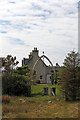 Whalebone arch Lakefield House by A858 Bragar