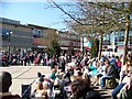 A joint churches Good Friday Service in the shopping precinct