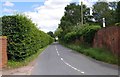 Country lane, off A443 road, near Structon