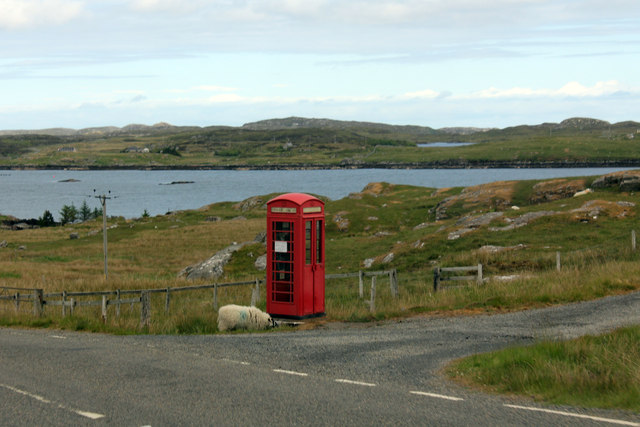Telephone Box at Crulabhig