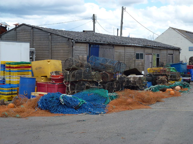 A colourful collection of fishing equipment