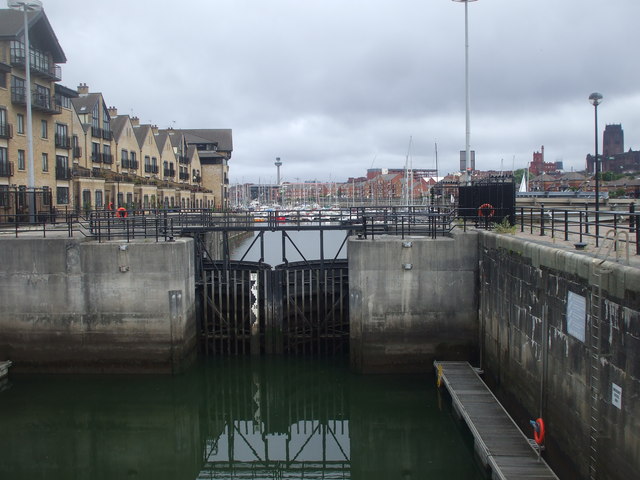 Lock Gates, Brunswick Dock, Liverpool © John Lord :: Geograph Britain 