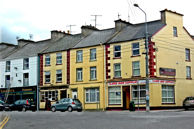 Milltown Malbay - Main Street (N67) - O'Laughlin's Bar - Clare Bar Supplies