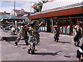 Carreg Las dancing in Court Yard