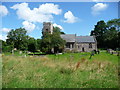 SO3617 : Llanvetherine church by Jeremy Bolwell