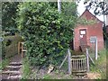 Path and old telephone exchange