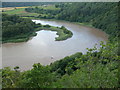 View down to the Wye from Wintour