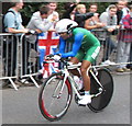 Brazilian woman in Olympic cycling time trial