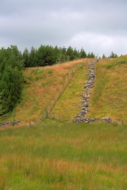 Ruined Wall on Pen-y-Bwlch