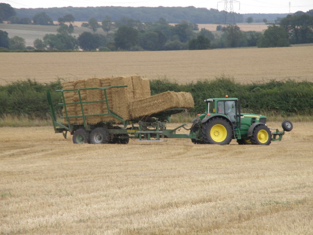 Bale cart with a chaser