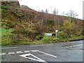 High ground behind the B4223 junction near Gelli Industrial Estate