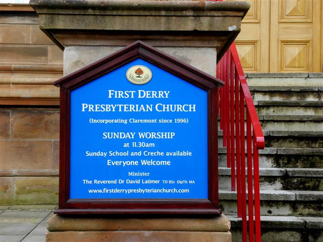Church board, First Derry Presbyterian Church