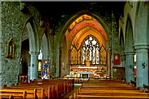 R4646 : Adare - Main Street - Trinitarian Priory (1230) / Holy Trinity Abbey Church Interior by Joseph Mischyshyn