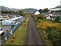 Gelli: Looking towards Ton Pentre along the Rhondda Line railway