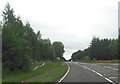 A820 approaching bridge over A9