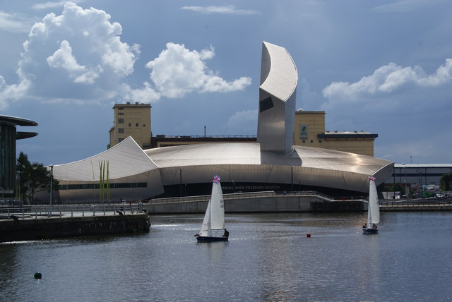 The Imperial War Museum North across the Manchester Ship Canal