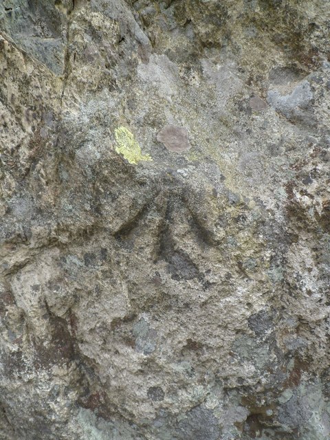 Pivot benchmark in rocky outcrop, Nant... © Meirion :: Geograph Britain ...