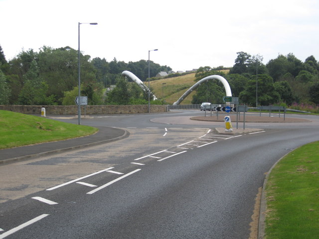 Roundabout on the A1068