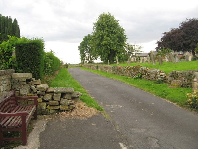 Lane leading to Manor House Farm at Ulgham