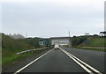 A78 approaching railway bridge at end of by pass