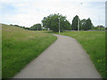 Cyclepath towards the hospital