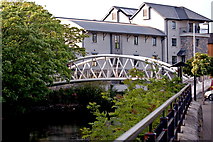 R3377 : Ennis - River Fergus Downstream Walk - Pedestrian Bridge to Rowan Tree Hostel & Cafe Bar by Joseph Mischyshyn
