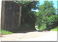 Entrance to Llwyncoed from the Llanfihangel Nant Bran road