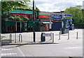 Businesses at the SE end of Neasden Lane, Neasden