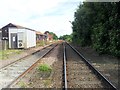 Rail tracks east of Elmswell level crossing