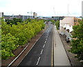 Usk Way viewed from George Street Bridge, Newport