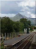 SH5941 : Pont Croesor Railway Station by Peter Trimming