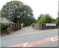 Entrance drive to Woodfield Park Funeral Home, Penmaen