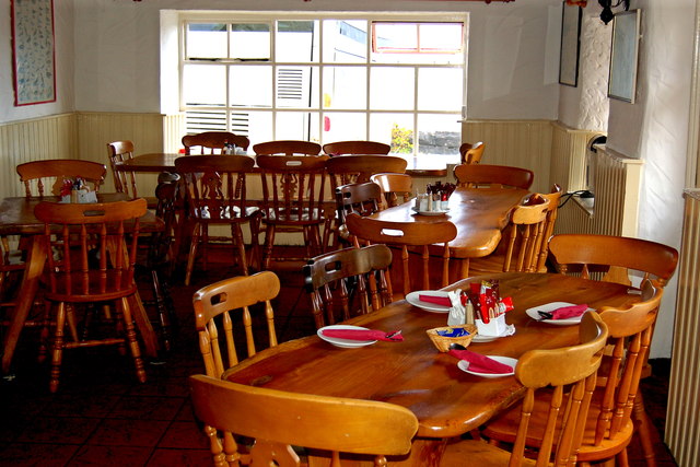 The Burren - Ballyvaghan - R477 - Monk's Seafood Pub & Restaurant - Dining Area