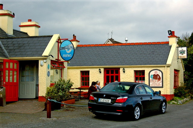 The Burren - Ballyvaghan - R477 - Monk's Seafood Pub & Restaurant - Entrance