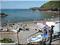 Part of Llangrannog in August