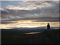SD4397 : Sunset over the fells from Grandsire (251m) by Karl and Ali