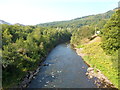 River Taff downstream from a bridge near Abercynon railway station