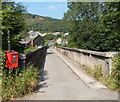 Narrow bridge across the River Taff, Abercynon