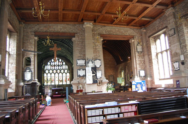 Interior, St Mary's church, Newent